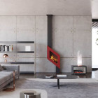 Salamandra a lenha Flamanova com pé - Finoptim